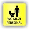 Piktogram - WC MUŽI PERSONÁL