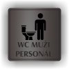 Piktogram - WC MUŽI PERSONÁL