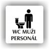 Piktogram - WC MUŽI PERSONÁL