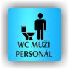 Piktogram - WC MUŽI PERSONÁL