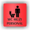 Piktogram - WC MUŽI PERSONÁL