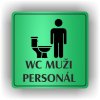 Piktogram - WC MUŽI PERSONÁL