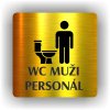 Piktogram - WC MUŽI PERSONÁL