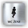 Cedule wc ženy – plast (piktogram)