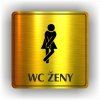 Cedule wc ženy – plast (piktogram)