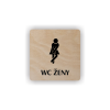 Cedule wc ženy | Piktogram (čtverec)