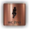 Cedule wc ženy – plast (piktogram)