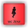 Cedule wc ženy – plast (piktogram)