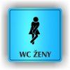 Cedule wc ženy – plast (piktogram)