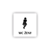 Cedule wc ženy | Piktogram (čtverec)