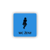 Cedule wc ženy | Piktogram (čtverec)