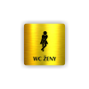 Cedule wc ženy | Piktogram (čtverec)