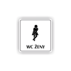Cedule wc ženy | Piktogram (čtverec)