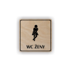 Cedule wc ženy | Piktogram (čtverec)