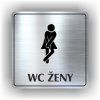 Cedule wc ženy – plast (piktogram)