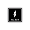 Cedule wc ženy | Piktogram (čtverec)