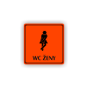 Cedule wc ženy | Piktogram (čtverec)