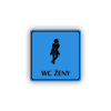 Cedule wc ženy | Piktogram (čtverec)
