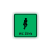 Cedule wc ženy | Piktogram (čtverec)