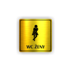 Cedule wc ženy | Piktogram (čtverec)
