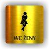 Cedule wc ženy – plast (piktogram)