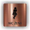 Cedule wc ženy – plast (piktogram)