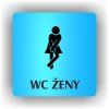 Cedule wc ženy – plast (piktogram)
