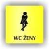 Cedule wc ženy – plast (piktogram)