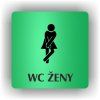 Cedule wc ženy – plast (piktogram)