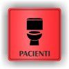 Cedule pacienti wc – plast (piktogram)