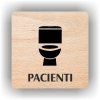 Cedule pacienti wc – plast (piktogram)