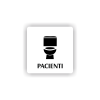 Cedule pacienti wc | Piktogram (čtverec)
