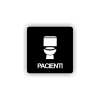 Cedule pacienti wc | Piktogram (čtverec)