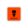 Cedule pacienti wc | Piktogram (čtverec)