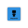 Cedule pacienti wc | Piktogram (čtverec)