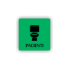 Cedule pacienti wc | Piktogram (čtverec)