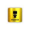 Cedule pacienti wc | Piktogram (čtverec)