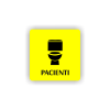 Cedule pacienti wc | Piktogram (čtverec)