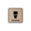 Cedule pacienti wc | Piktogram (čtverec)