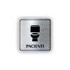 Cedule pacienti wc | Piktogram (čtverec)