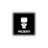Cedule pacienti wc | Piktogram (čtverec)