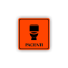 Cedule pacienti wc | Piktogram (čtverec)