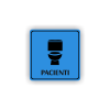 Cedule pacienti wc | Piktogram (čtverec)