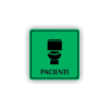 Cedule pacienti wc | Piktogram (čtverec)