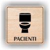 Cedule pacienti wc – plast (piktogram)