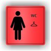 Piktogram - WC ŠATNA ŽENY