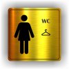 Piktogram - WC ŠATNA ŽENY