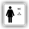 Piktogram - WC ŠATNA ŽENY