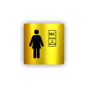 Cedule wc šatna ženy | Piktogram (čtverec)