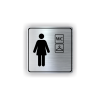 Cedule wc šatna ženy | Piktogram (čtverec)